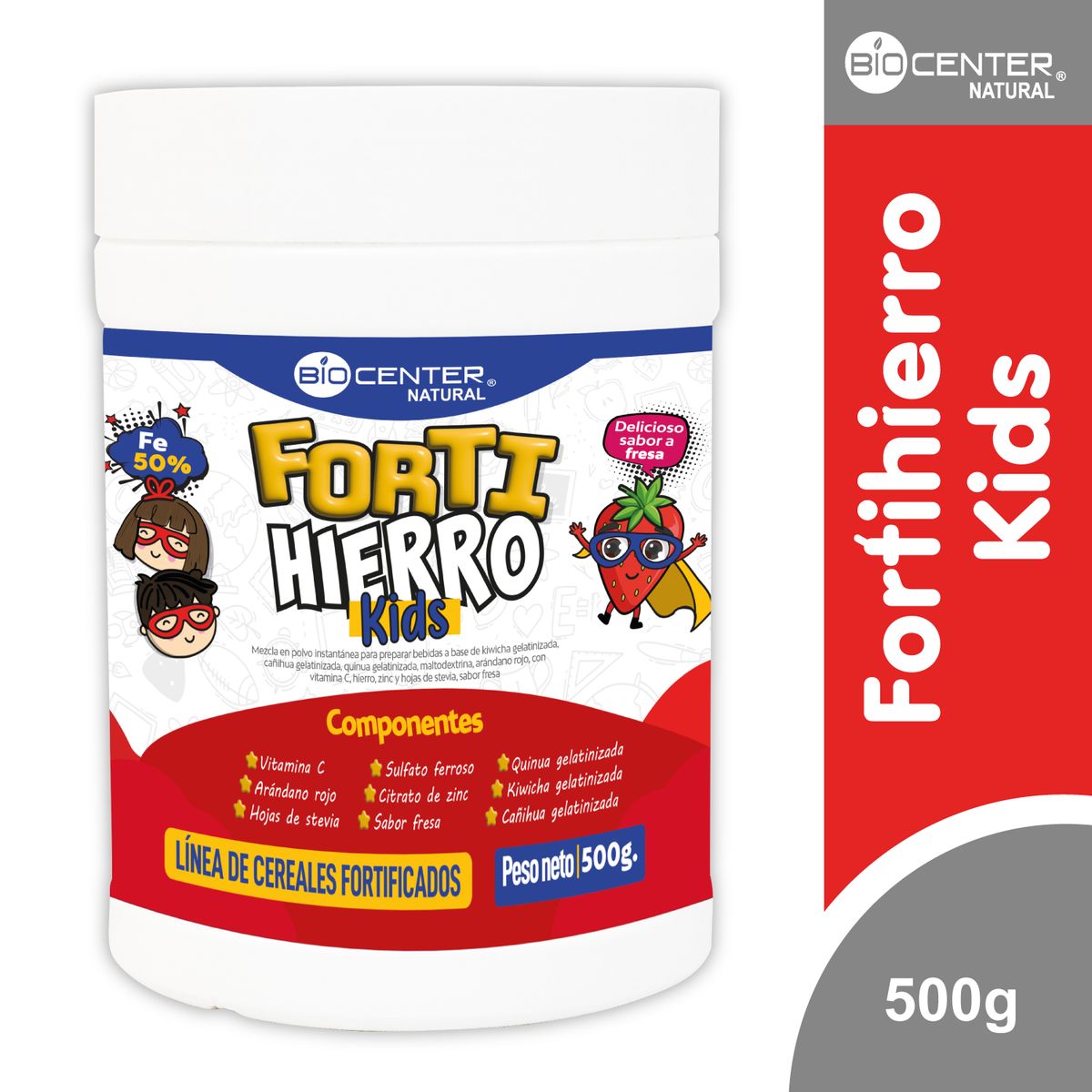 BIOCENTER NATURAL - Fortihierro Kids x 500 g - Biocenter Natural