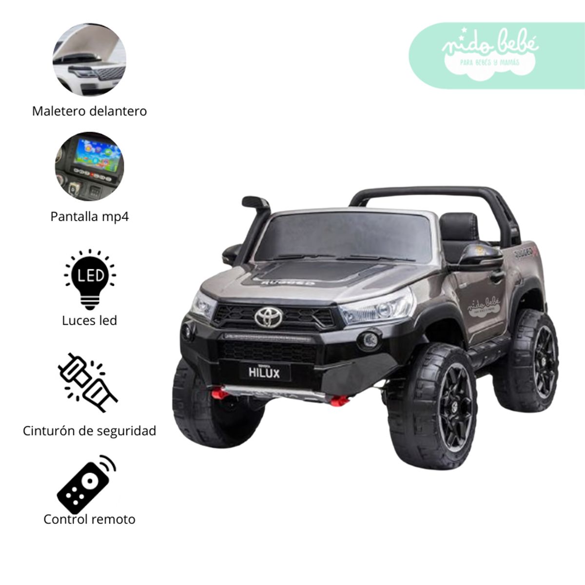 GENERICO - Camioneta Batería con Control Hillux Toyotta Space