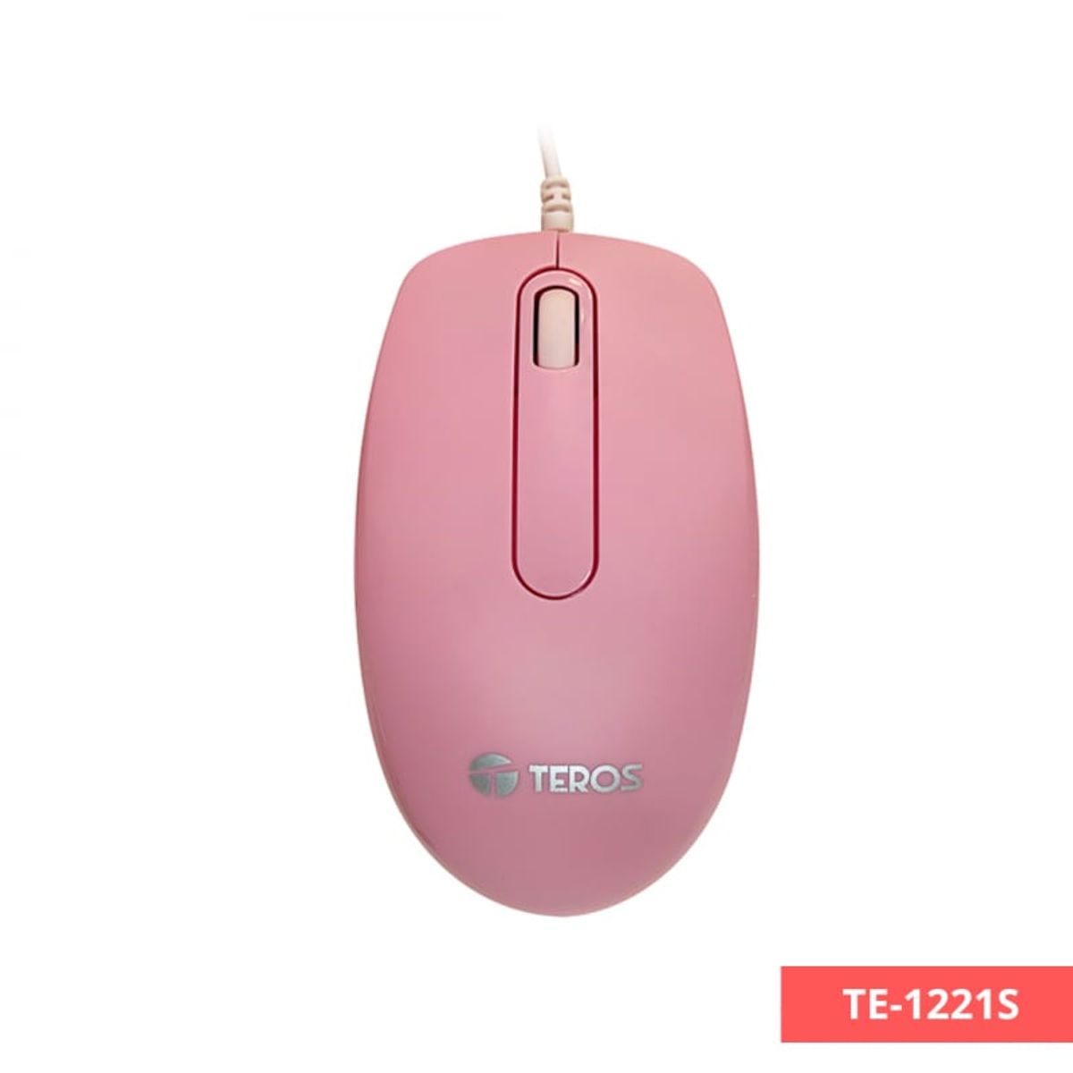 TEROS - MOUSE OPTICO TEROS USB ROSADO TE-1221S