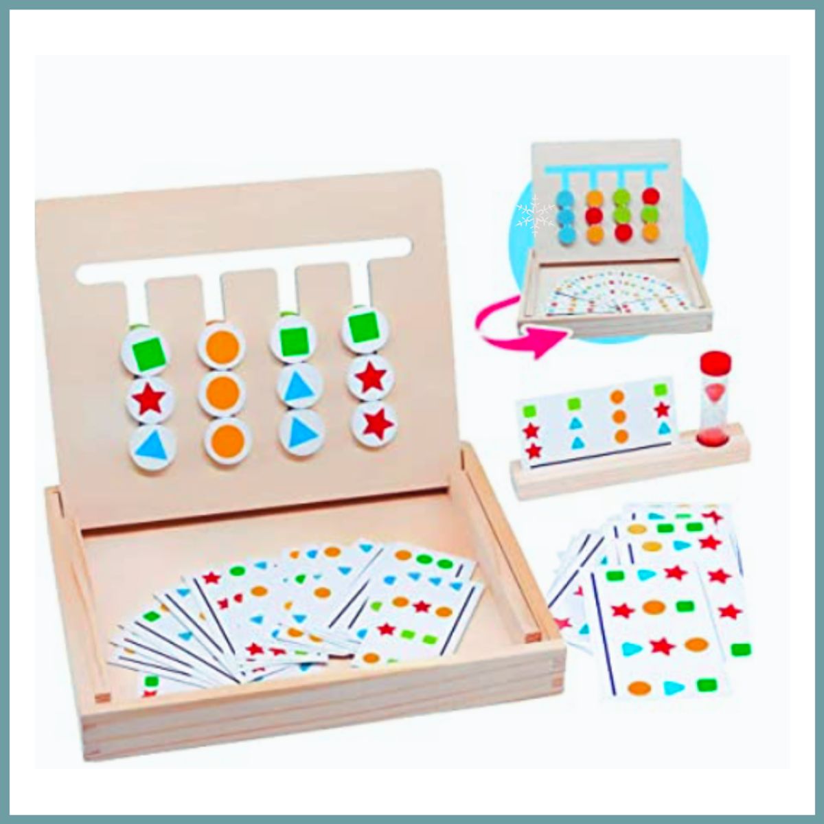 GENERICO - Juego De Cuatro En Colores Didáctico Montessori