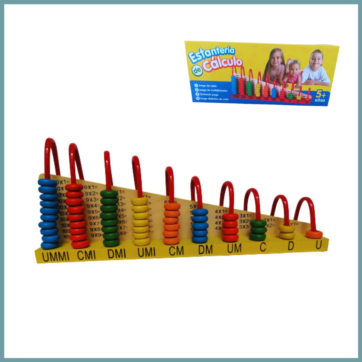 GENERICO - Juego Didactico de Matematicas en Multicolor