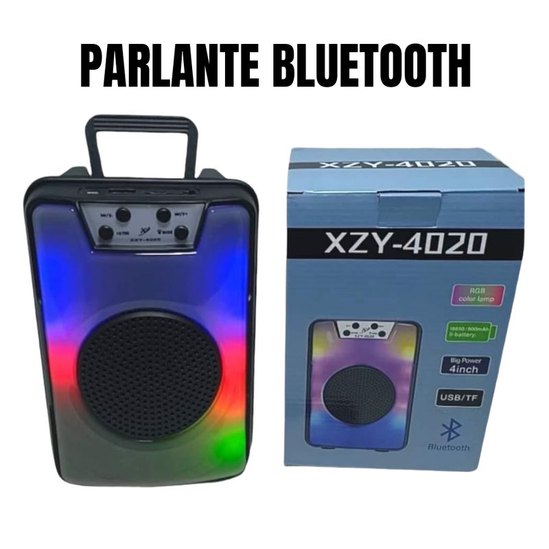 GENERICO - PARLANTE BLUETOOTH RGB XZY-4020