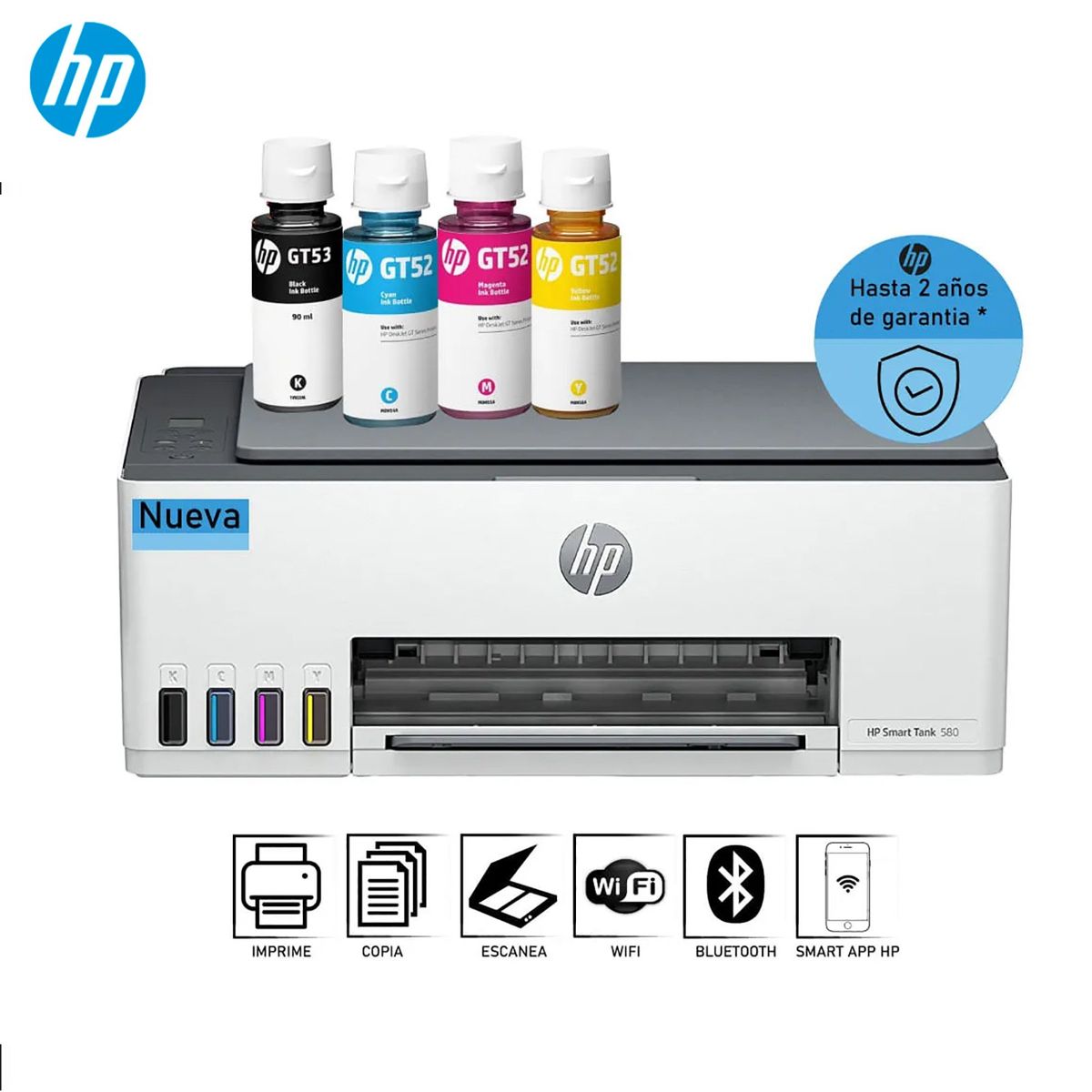 HP - IMPRESORA MULTIFUNCIONAL HP SMART TANK 580
