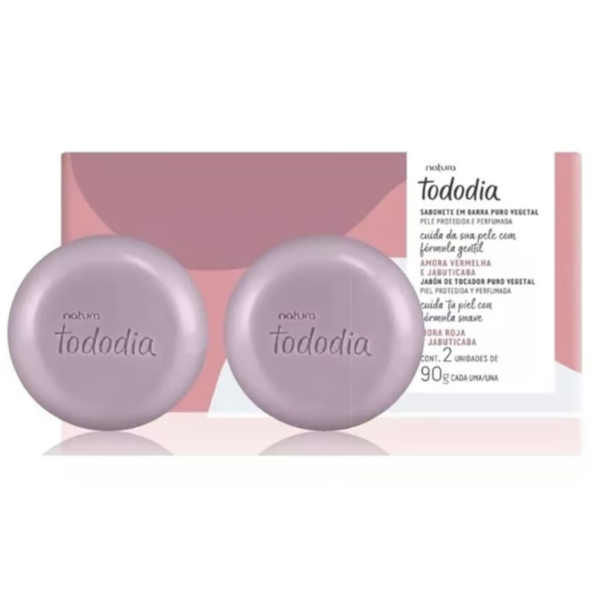 NATURA - Jabon en barra Mora roja y jabuticaba 2 und Tododia NATURA