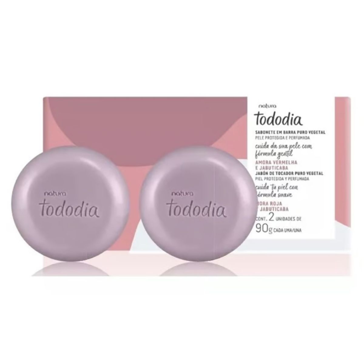 NATURA - Jabon en barra Mora roja y jabuticaba 2 und Tododia NATURA