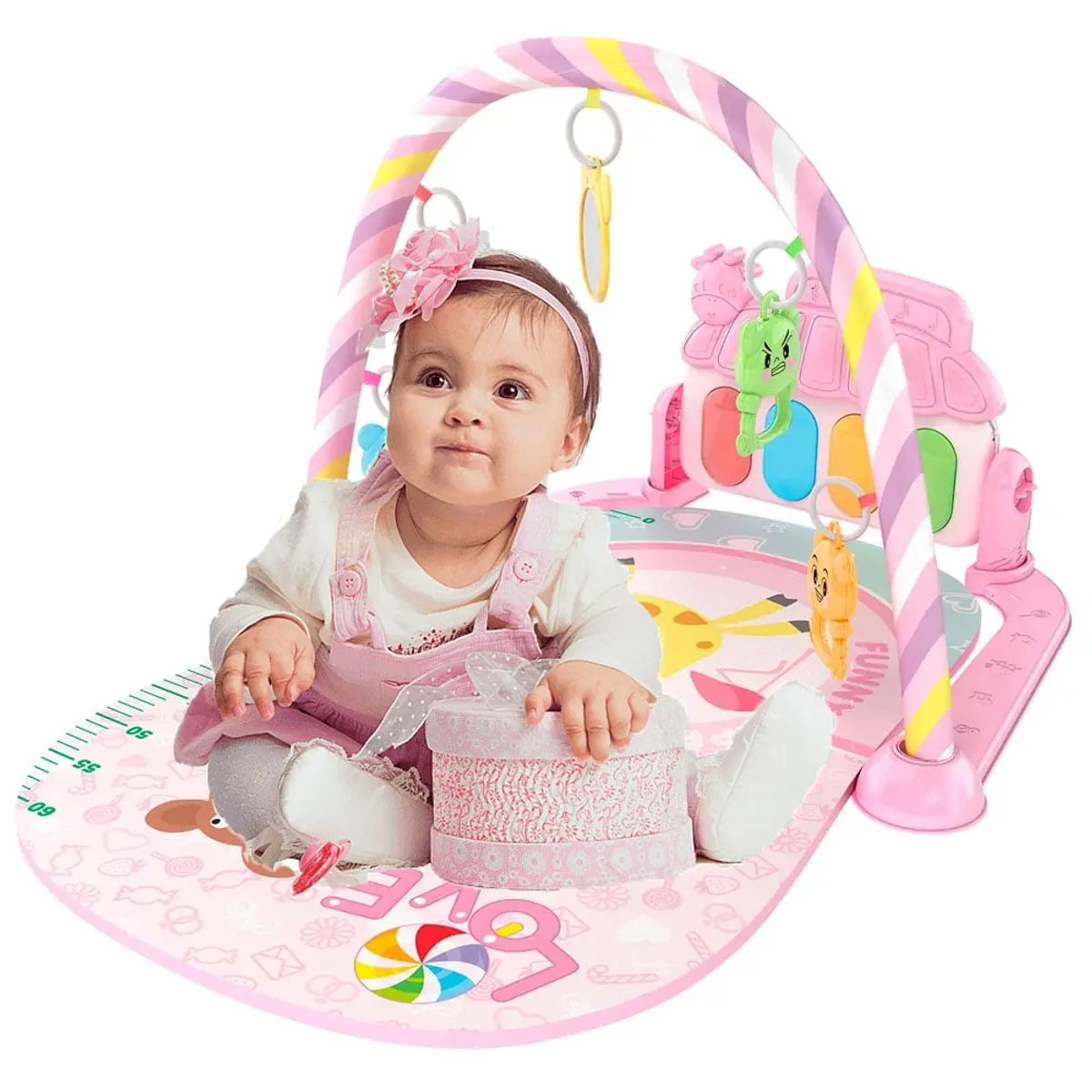 SHENGSHOU - Gimnasio de Bebé Musical Centro de Actividades con Piano