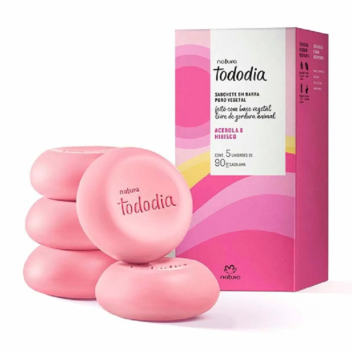 NATURA - Jabon en barra Acerola e Hibisco Tododia NATURA