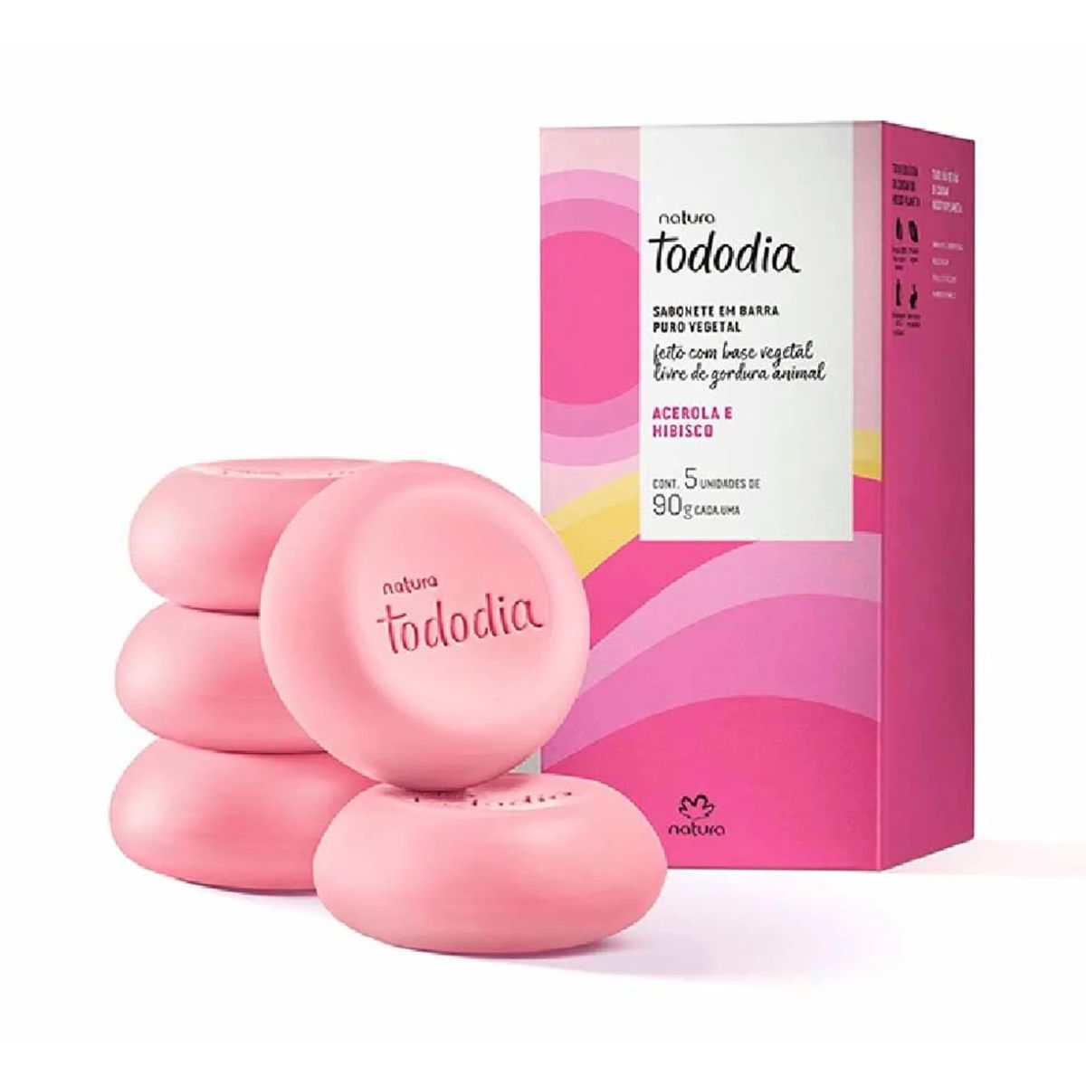 NATURA - Jabon en barra Acerola e Hibisco Tododia NATURA