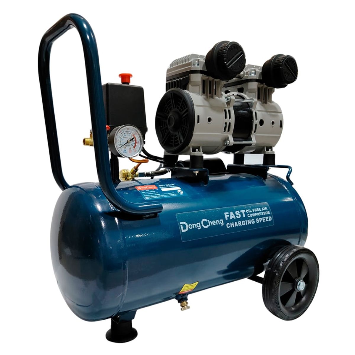 DONGCHENG - COMPRESORA SILENCIOSA INDUSTRIAL DONGCHENG DQE1100/24L 24 LITROS