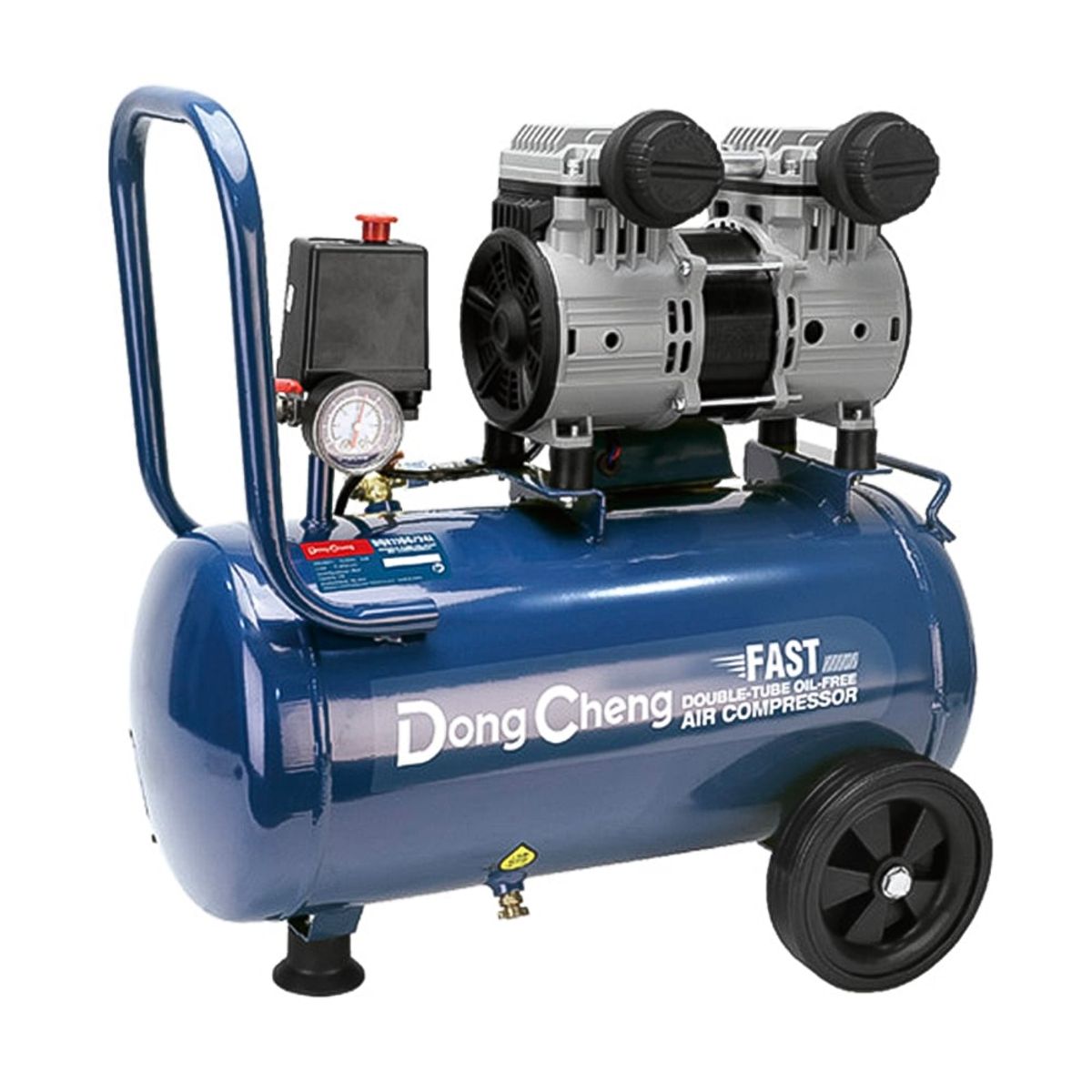 DONGCHENG - COMPRESORA SILENCIOSA INDUSTRIAL DONGCHENG DQE1100/24L 24 LITROS