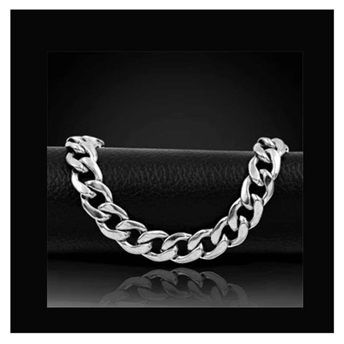 GENERICO - Pulsera Hombre Eslabon Grueso Acero Inoxidable 316L x SAN VALENTIN