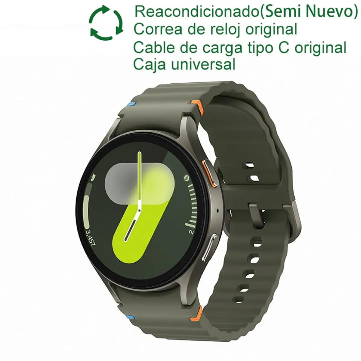 SAMSUNG - Samsung Galaxy Watch 7 44mm Bluetooth Reacondicionado SemiNuevo-Verde