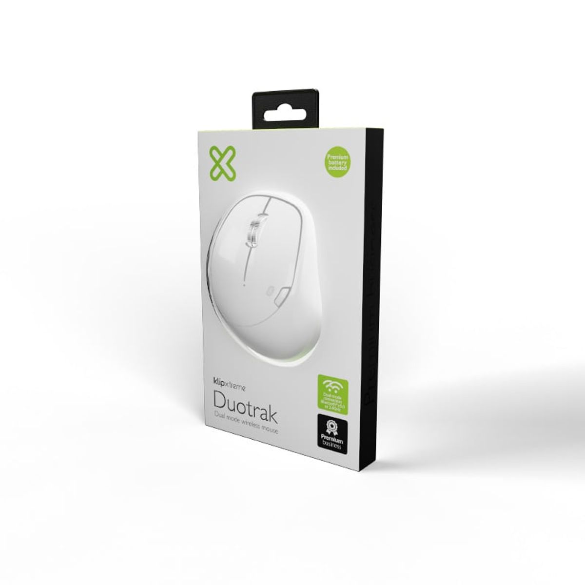KLIP XTREME - MOUSE BLUETOOTH E INALAMBRICO 2 EN 1 BLANCO KLIPXTREME