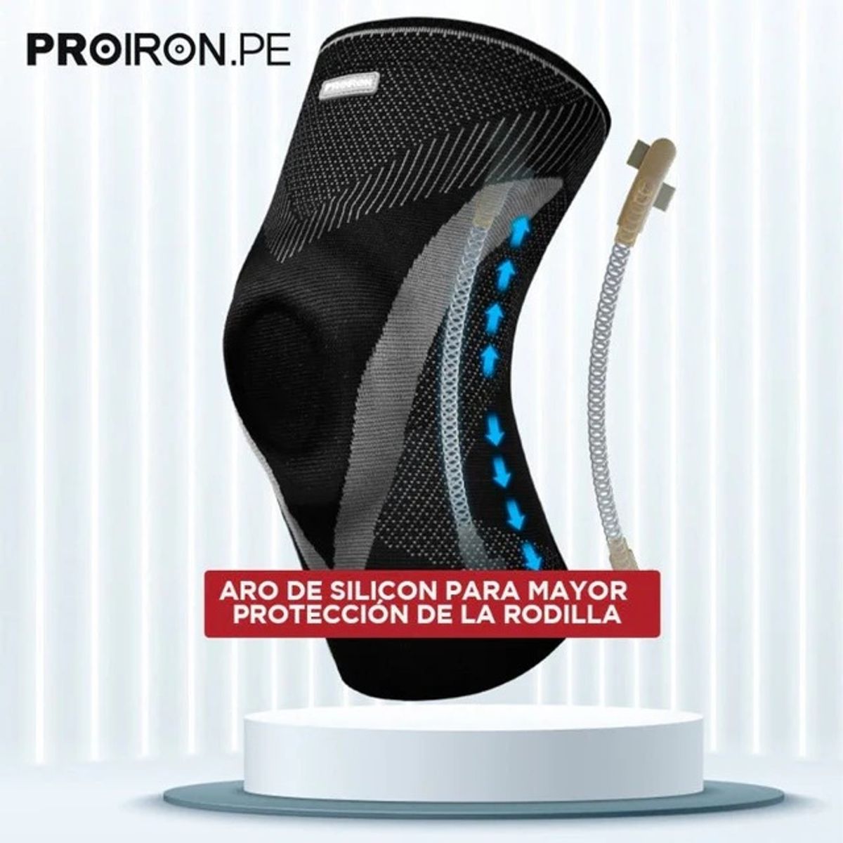 PROIRON - Rodillera de Compresión con Gel y Estabilizadores en VPar-XL