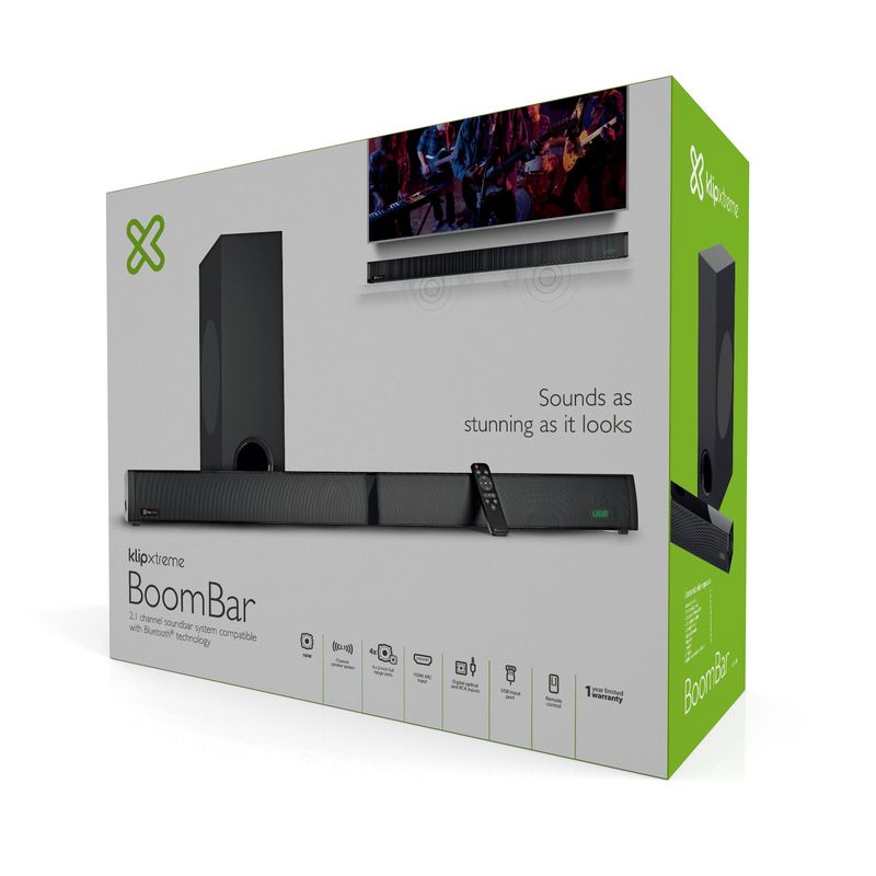 KLIP XTREME - SOUND BAR BOOMBAR KSB-230 - Klip Xtreme 160 WATTS SISTEMA 2.1