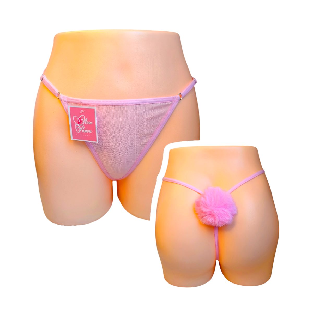GENERICO - HILO CONEJA TANGA CONEJITA SEXY LENCERIA POMPON