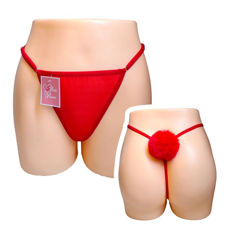 GENERICO - HILO CONEJA TANGA CONEJITA SEXY LENCERIA POMPON