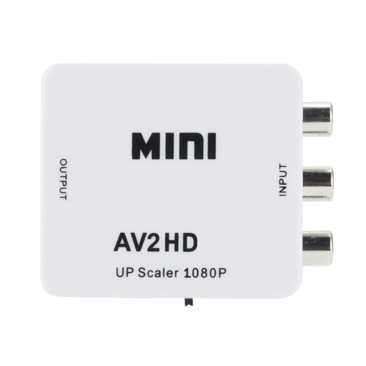 GENERICO - Adaptador RCA VA a HDMI Convertidor de Video Full HD 720 1080p AV2HDMI