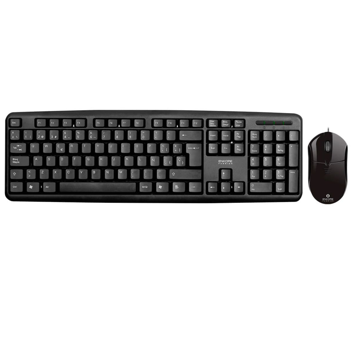 MICRONICS - Teclado + Mouse MICRONICS con Entrada USB - Combo Perfecto para PC