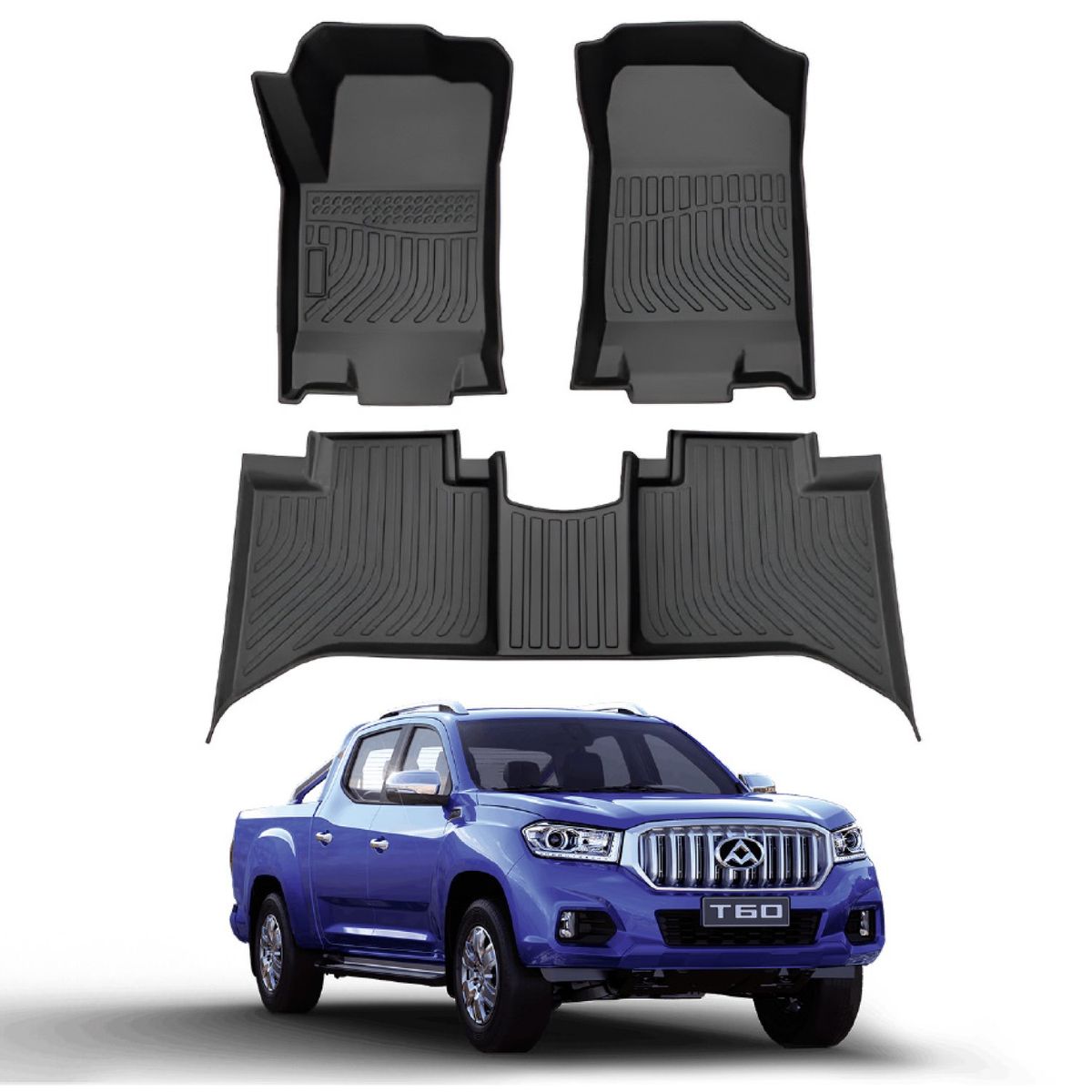 GENERICO - PISO 5D PARA MAXUS T60 2017-2023 - 5 ASIENTOS