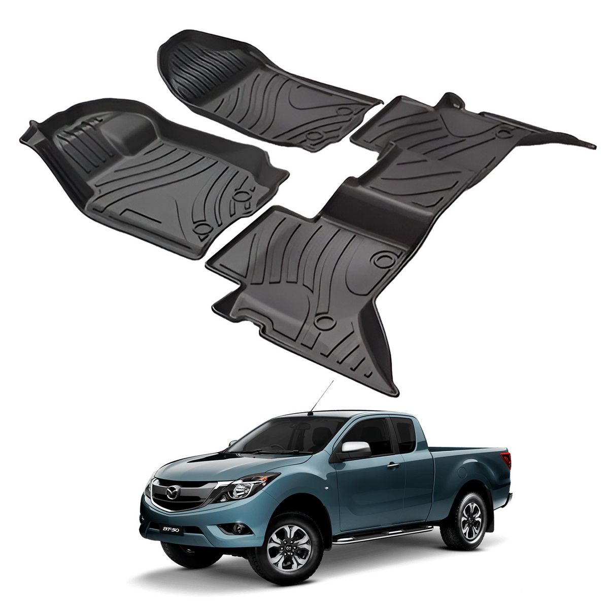 GENERICO - PISO 5D PARA MAZDA BT50 2018-2023 - 5 ASIENTOS