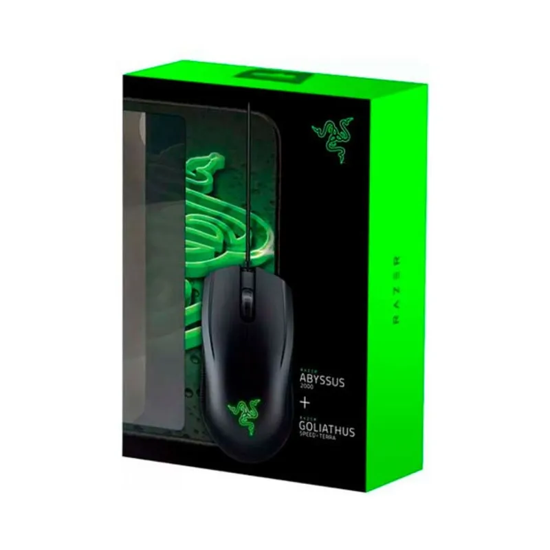 RAZER - kit Gaming Razer Mouse Abyssus Lite+Mouse Pad Goliathus Mobile CB