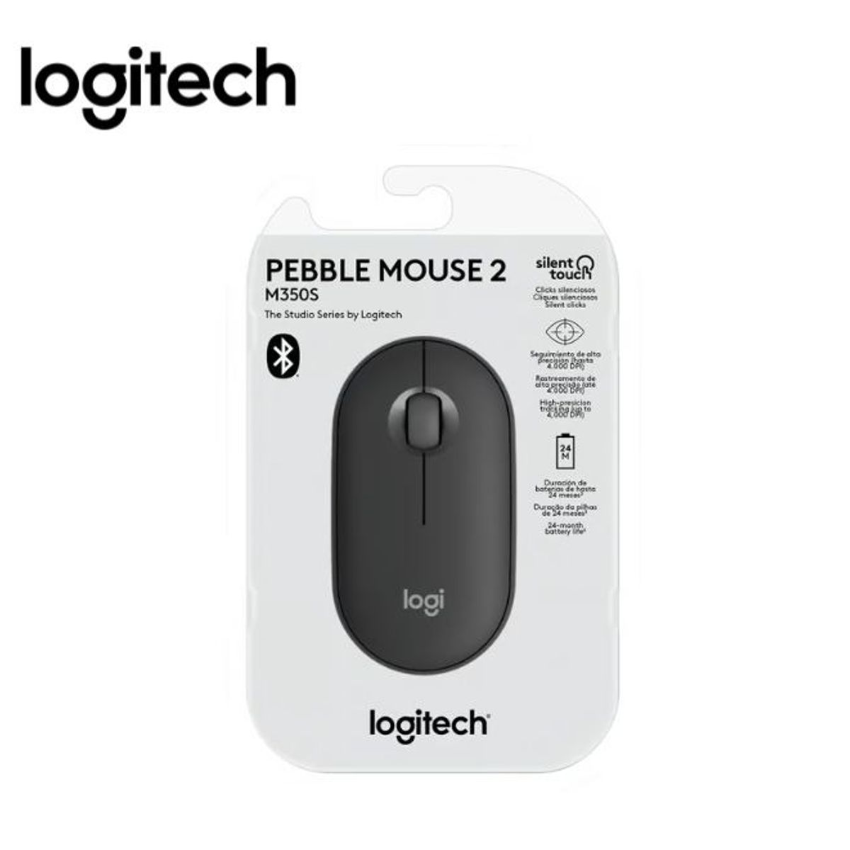 LOGITECH - Mouse Logitech PEBLEE 2 M350S Bluetooth Grafito