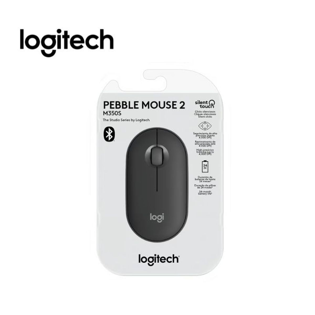 LOGITECH - Mouse Logitech PEBLEE 2 M350S Bluetooth Grafito