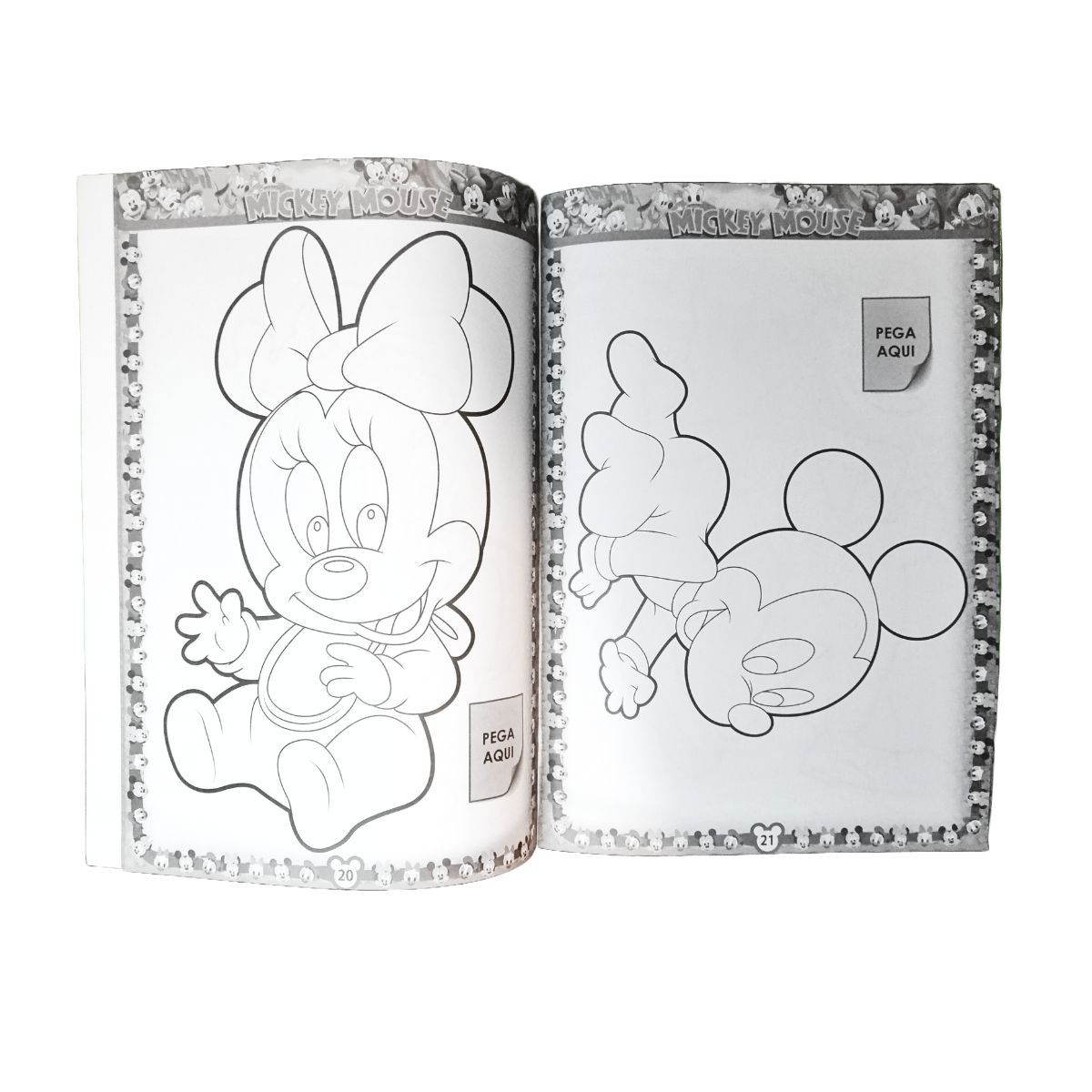 MICKEY MOUSE - Libro para colorear - Mickey Mouse con 56 stickers incluidos