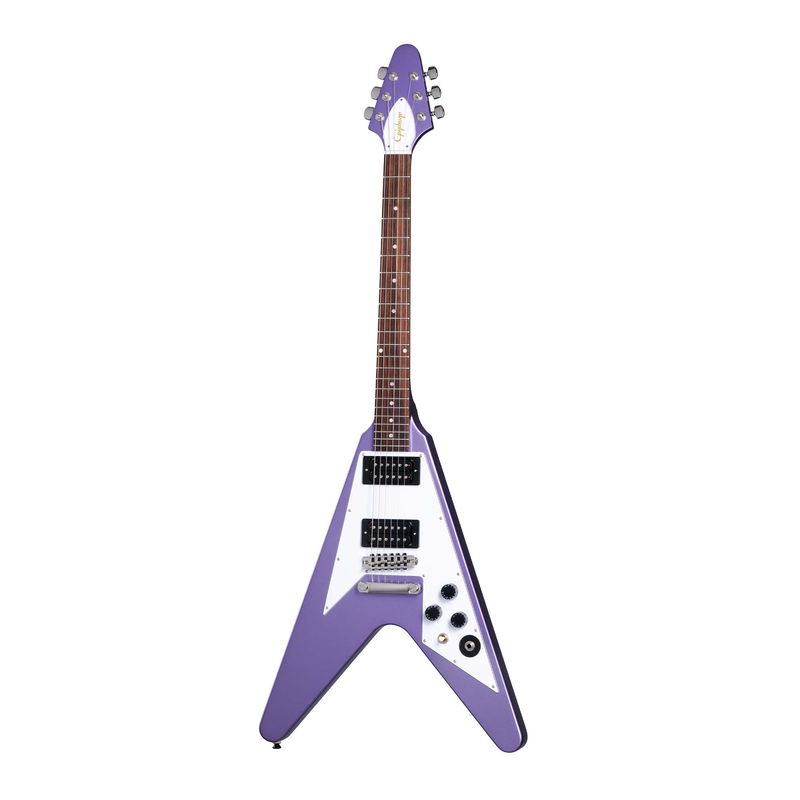 EPIPHONE - Guitarra Eléctrica Flying V Kirk Hammett 1979 -PurpleMetalic