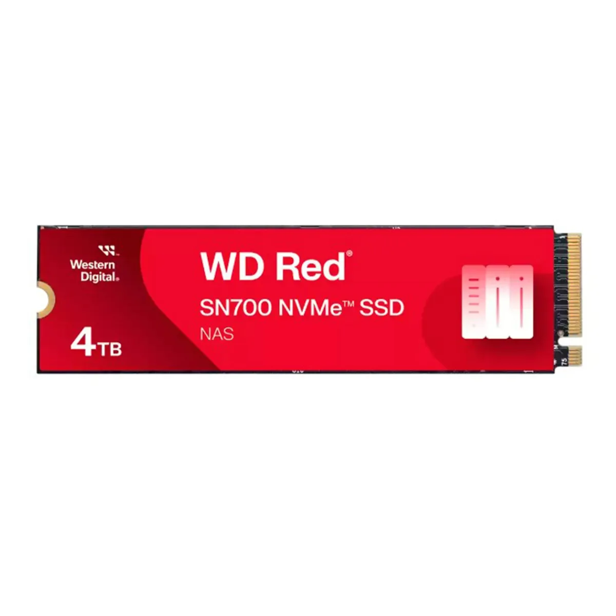 WESTERN DIGITAL - SSD M2 WESTERN DIGITAL RED SN700 NVME 4TB ROJO PN WDS400T1R0C