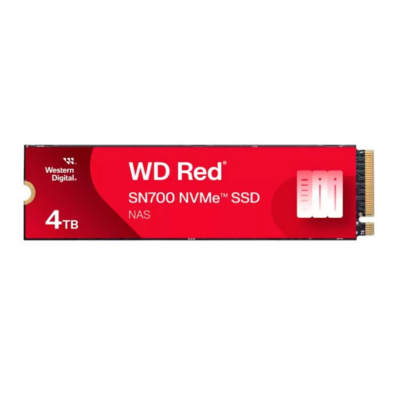 WESTERN DIGITAL - SSD M2 WESTERN DIGITAL RED SN700 NVME 4TB ROJO PN WDS400T1R0C