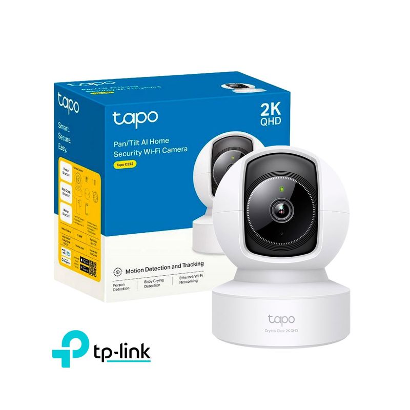 TP LINK - Cámara Seguridad Tapo C222 2K Audio Bidireccional Detección llanto
