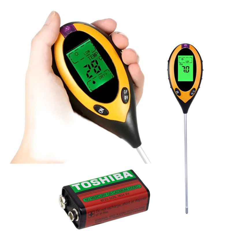 GENERICO - MEDIDOR DIGITAL DE PH DE SUELO 4 EN 1