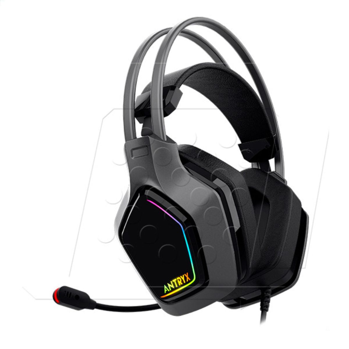 ANTRYX - AUDIFONO GAMER ENIGMA SE GRAY 7.1 VIRTUAL SURROUND RGB