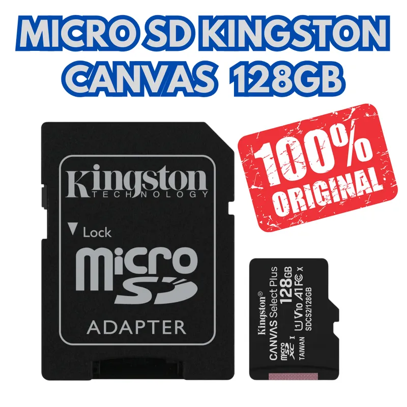 KINGSTON - TARJETA MICRO SD KINGSTON 128GB CANVAS ORIGINAL