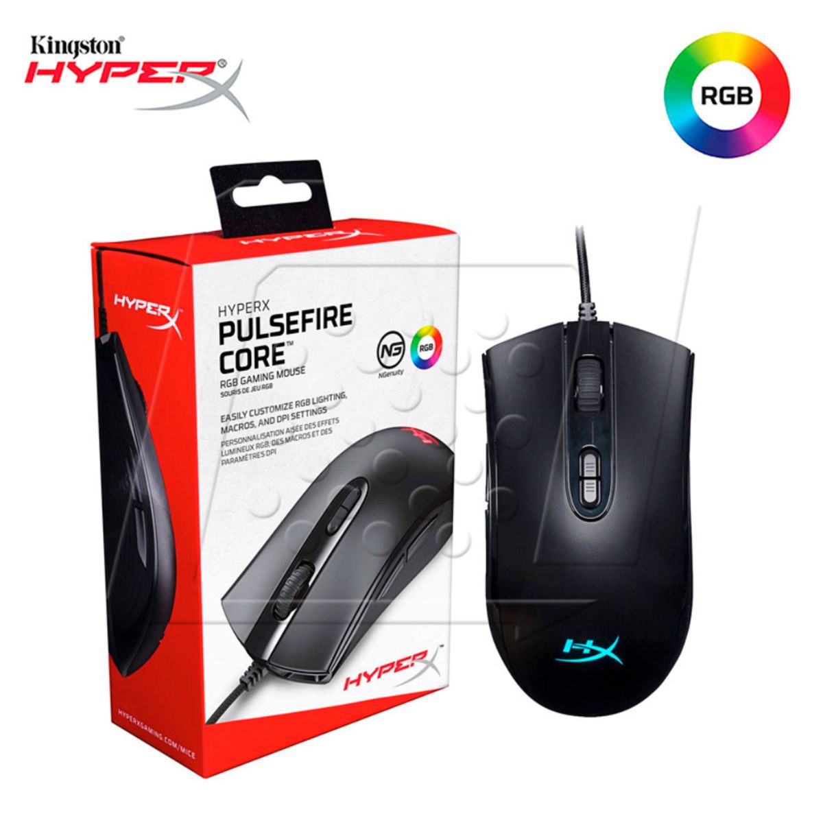 KINGSTON - MOUSE KINGSTON HYPERX PULSEFIRE CORE RGB
