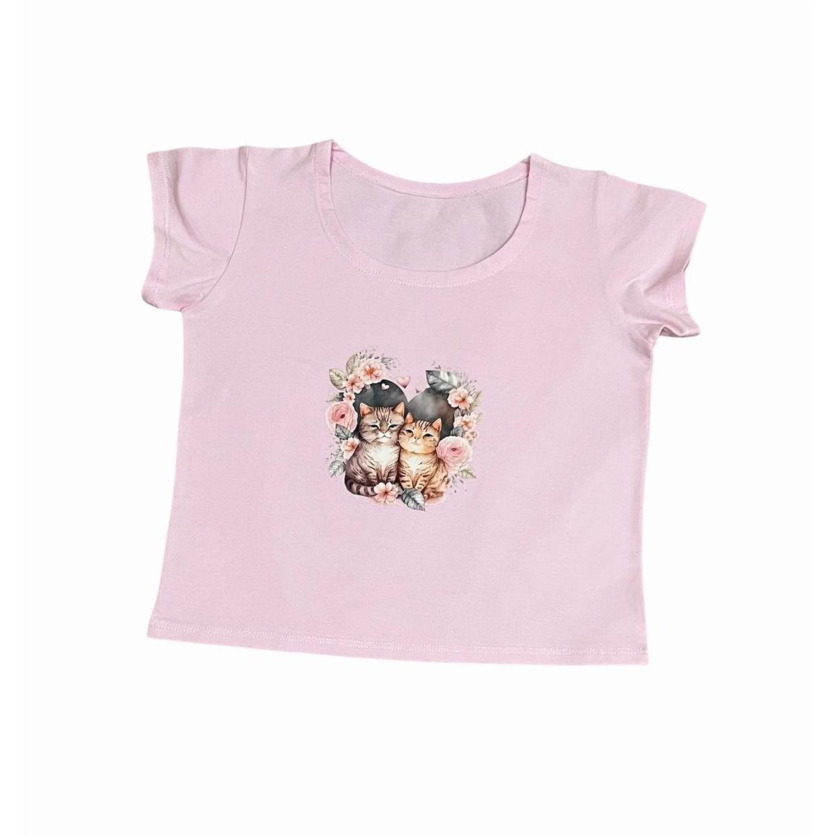 GENERICO - Polo top manga corta Gatitos