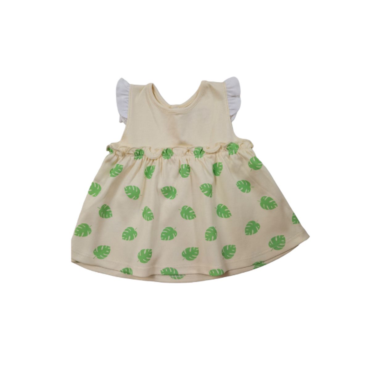 WAWA PIMA - VESTIDO MINI TROPICAL PARA BEBE NIÑA 100%  ALGODÓN PIMA