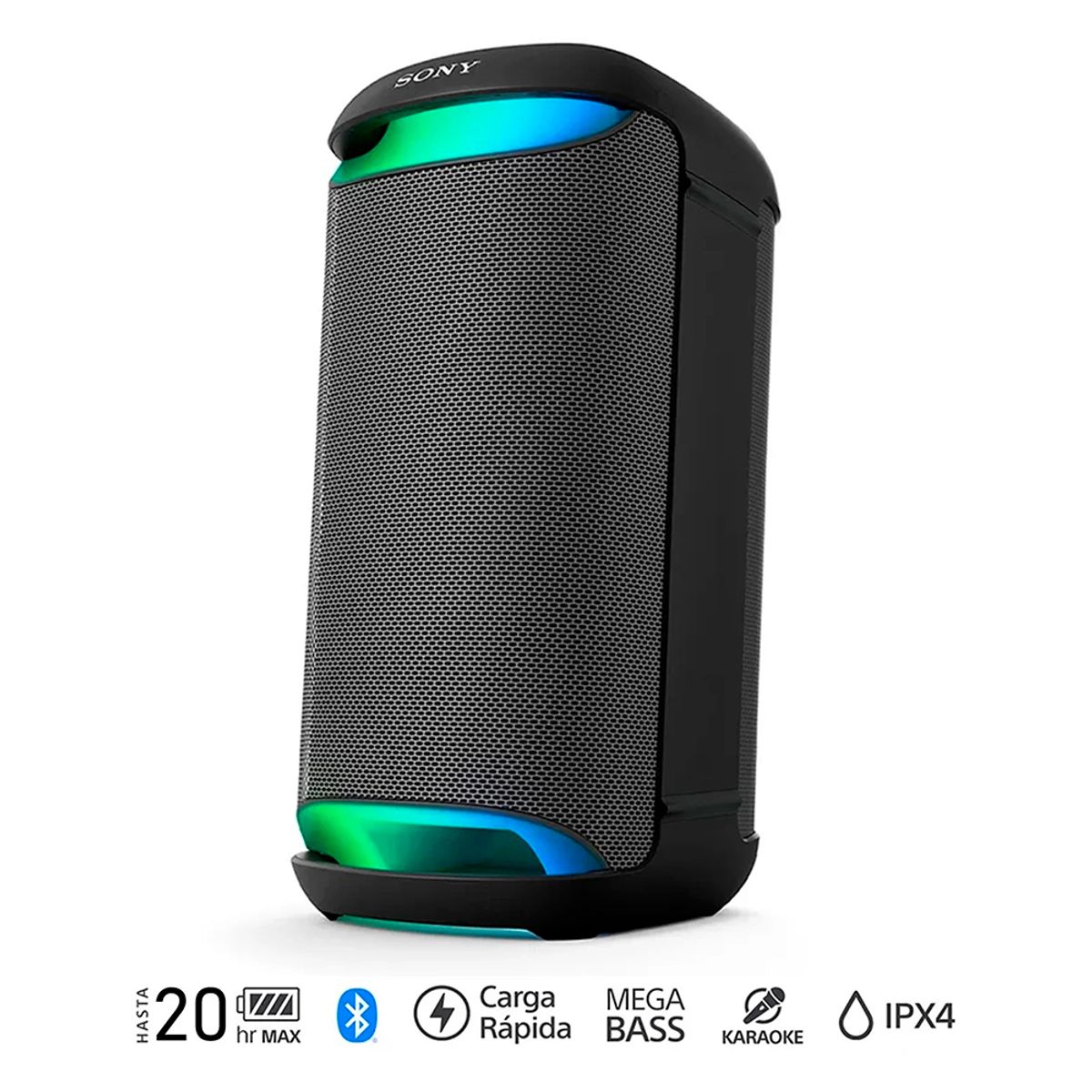 SONY - Parlante Inalámbrico Sony SRS-XV500 Bluetooth Mega Bass  Negro