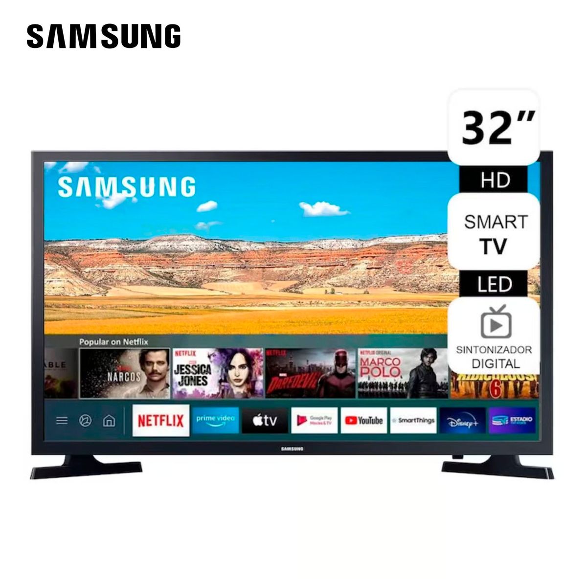 SAMSUNG - Televisor Samsung Smart HD 32 UN32T4202AGXPE