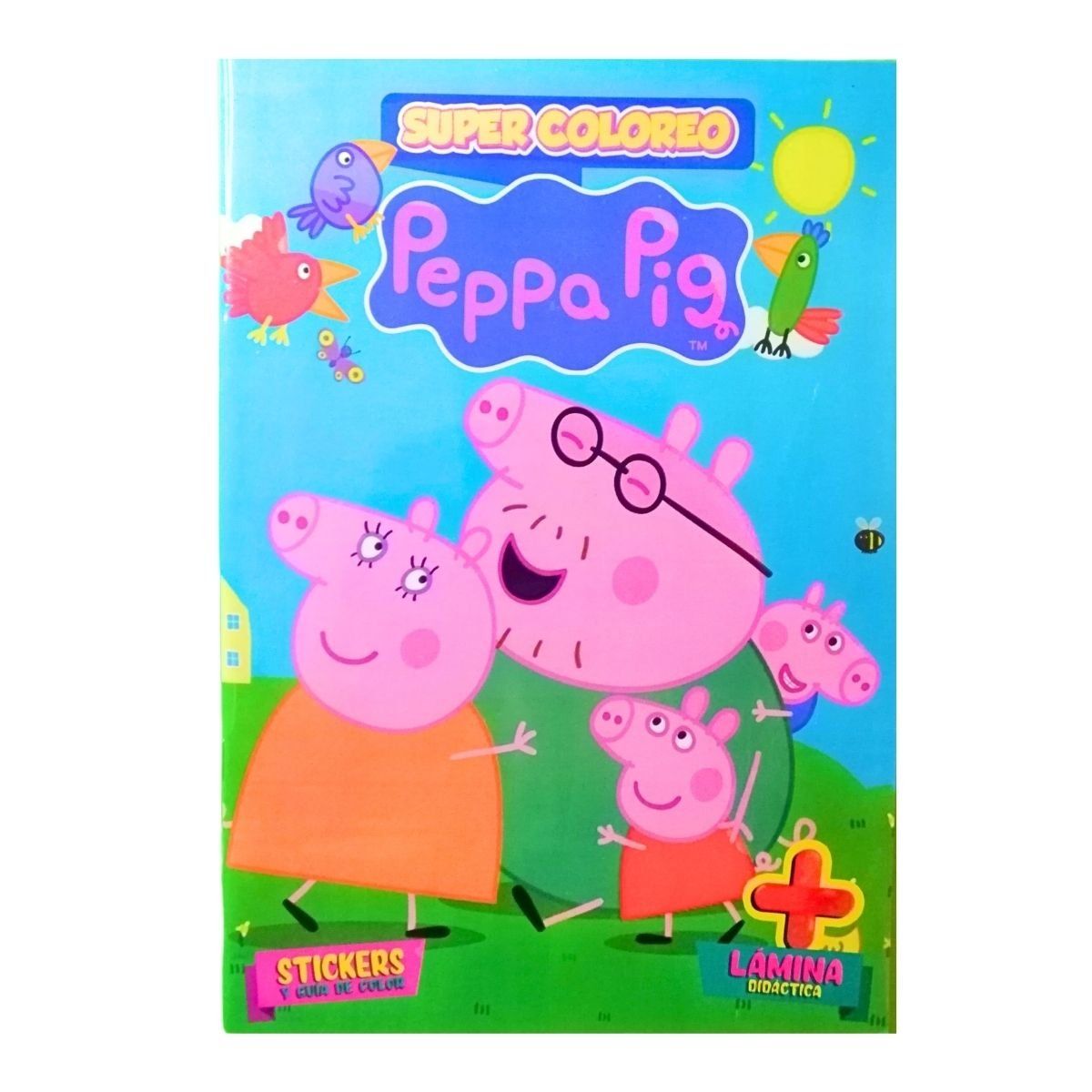 PEPPA PIG - Libro para colorear - Peppa pig con 56 stickers incluidos