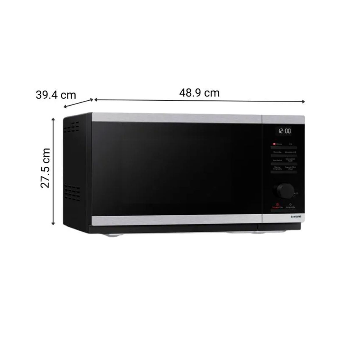 SAMSUNG - Horno Microondas Samsung con Grill MG23DG4524ATPE 23Lt 800W - Negro
