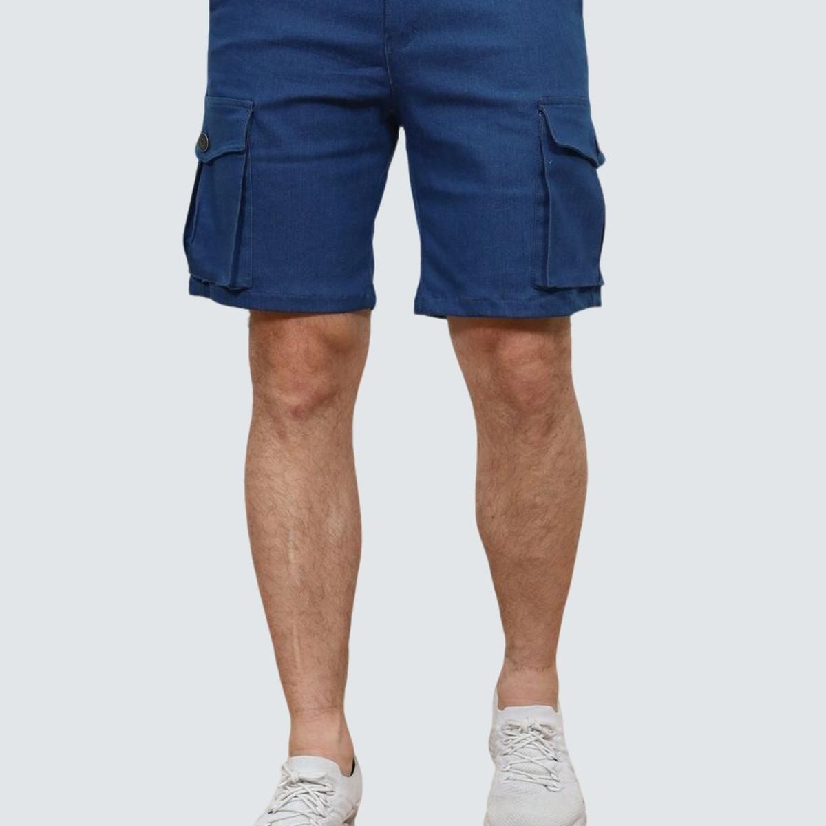 J JERAOUS - BERMUDA JERAOUS JEANS RELAX CARGO Azul