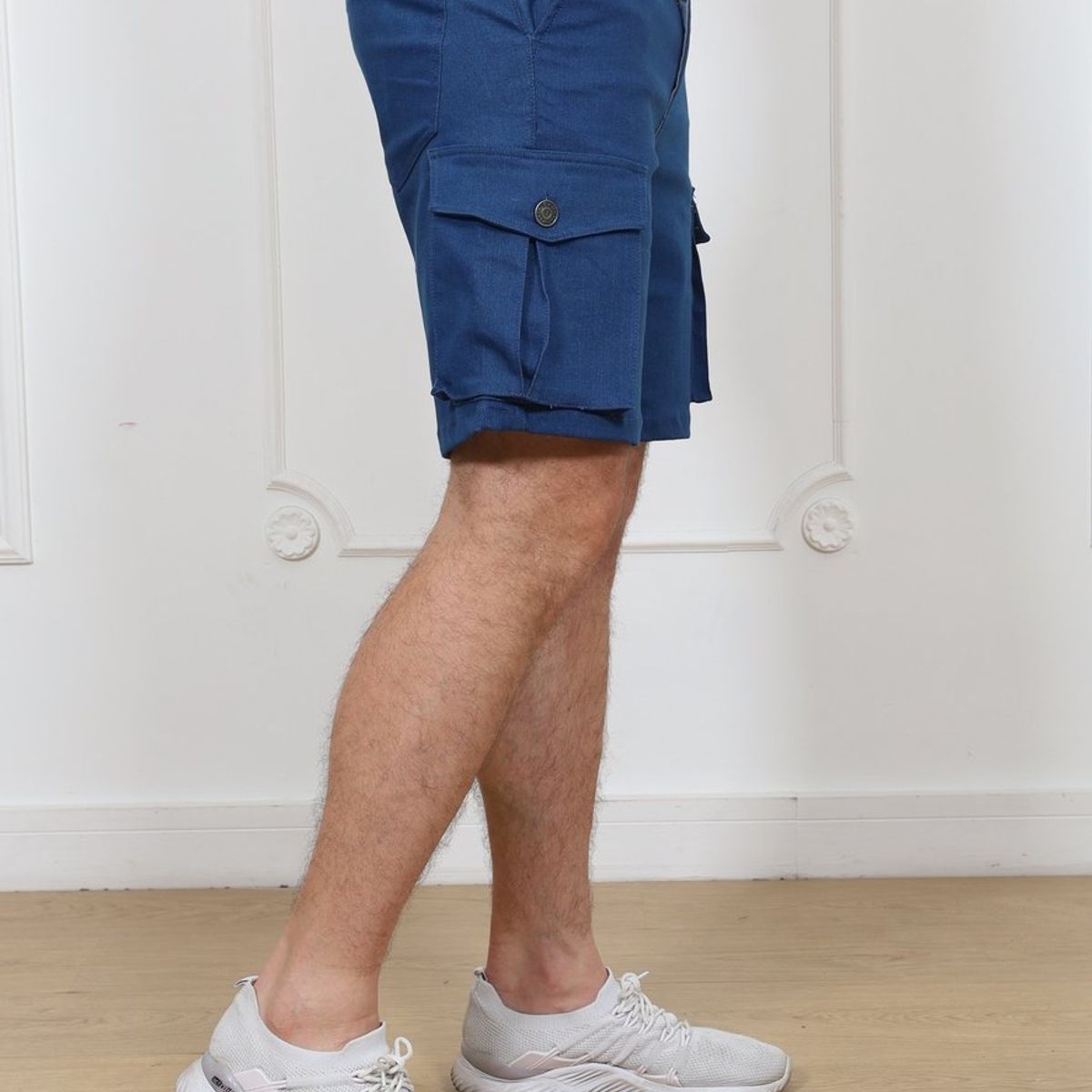 J JERAOUS - BERMUDA JERAOUS JEANS RELAX CARGO Azul