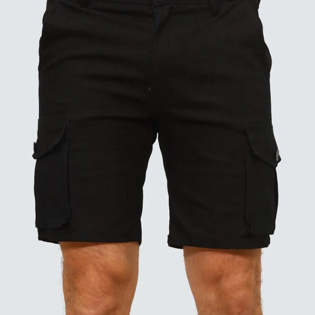 J JERAOUS - BERMUDA JERAOUS JEANS RELAX CARGO Negro