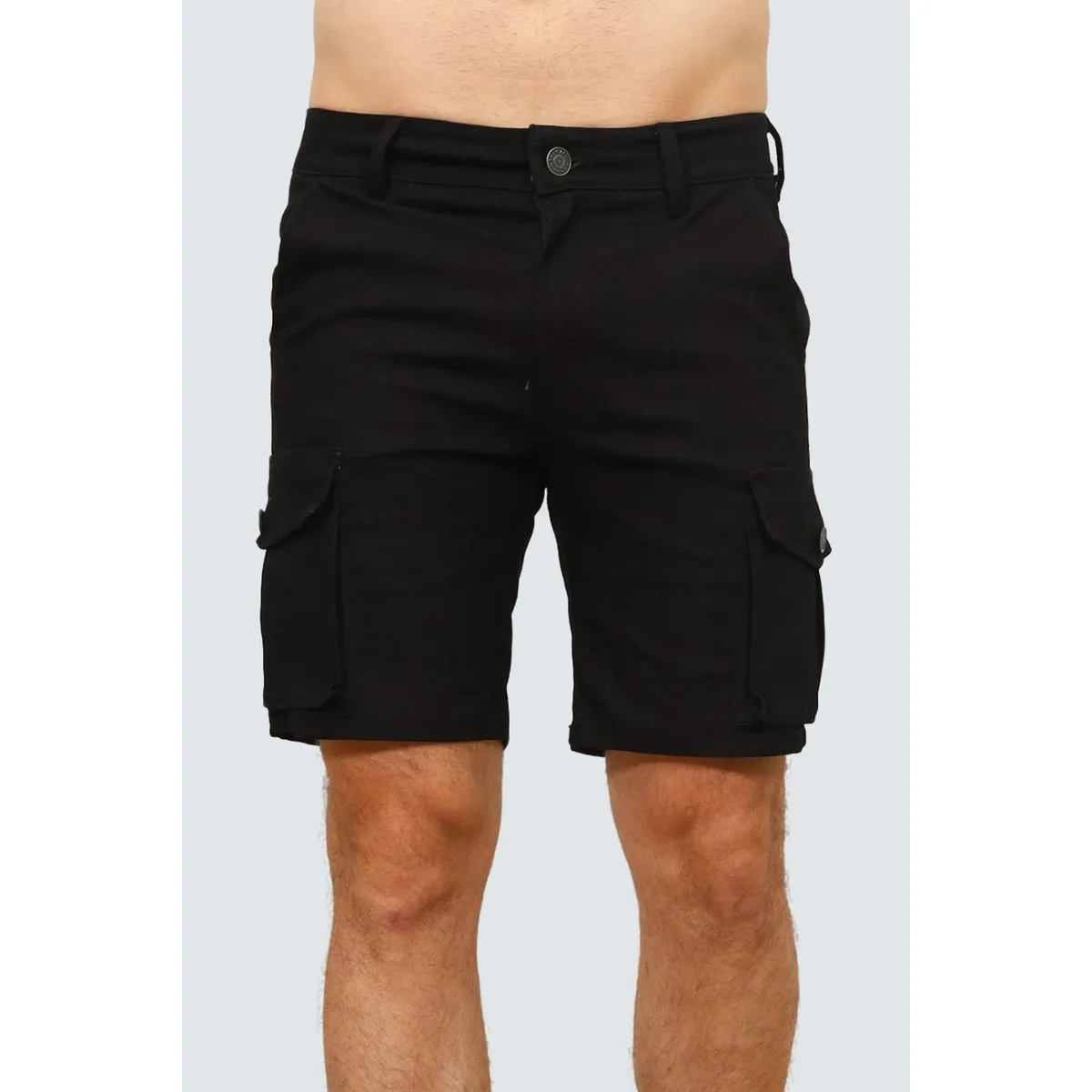 J JERAOUS - BERMUDA JERAOUS JEANS RELAX CARGO Negro
