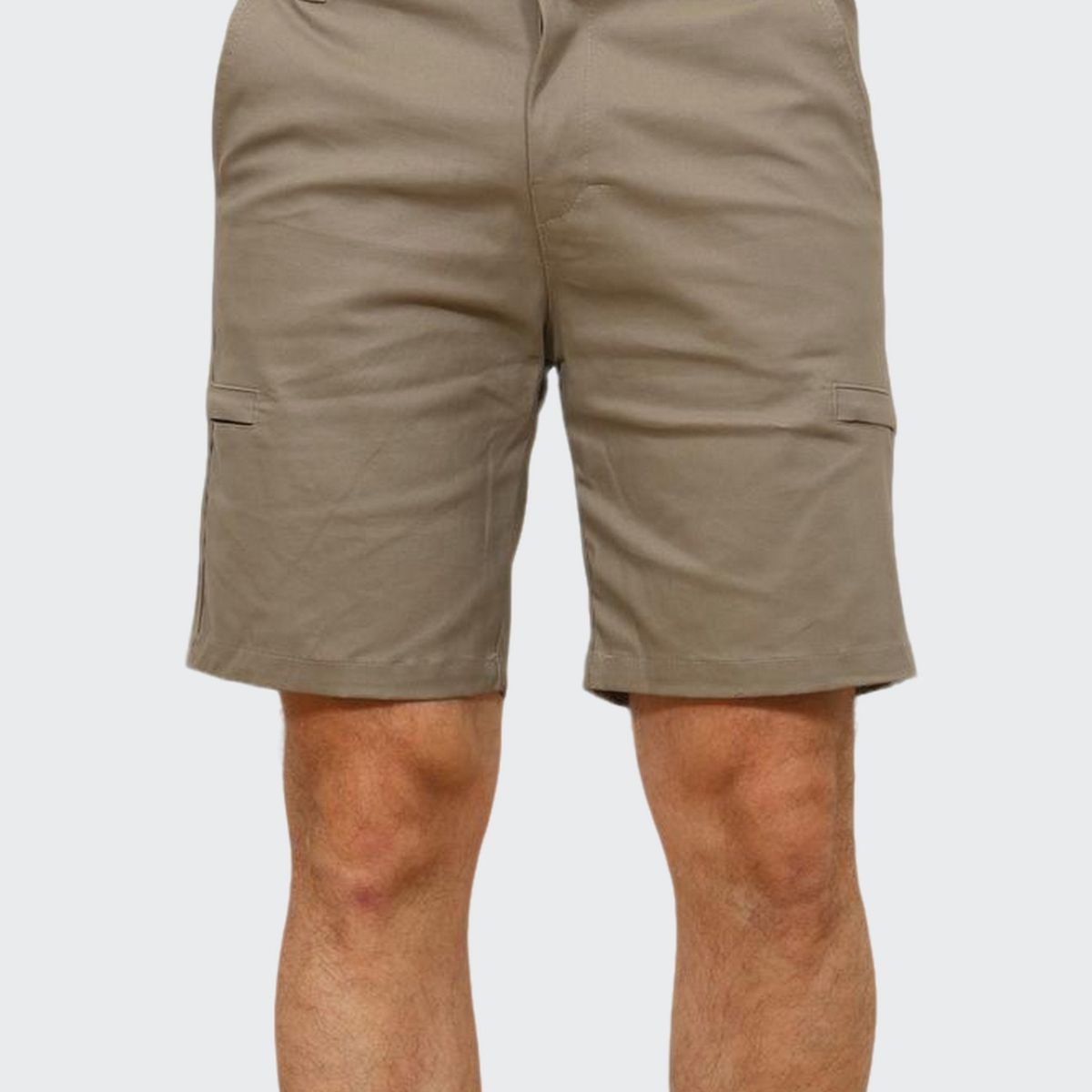 J JERAOUS - BERMUDA JERAOUS FIT DRILL CARGO Taupe