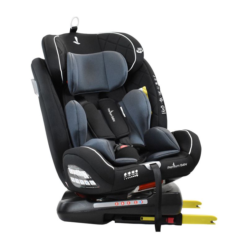 PREMIUM BABY - Silla De Auto Para Bebe 360° Premium Baby Eos Gris