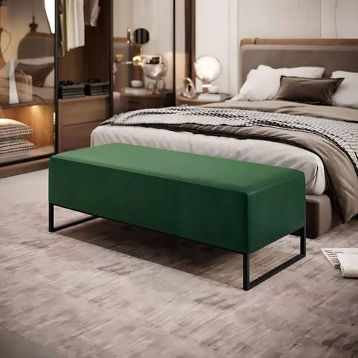 ARTSOFA - Banqueta Metal Tafini Verde Bosque